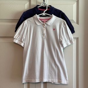 LILLY PULITZER Peppermint Polo in Bright Navy and White, NWT & EUC